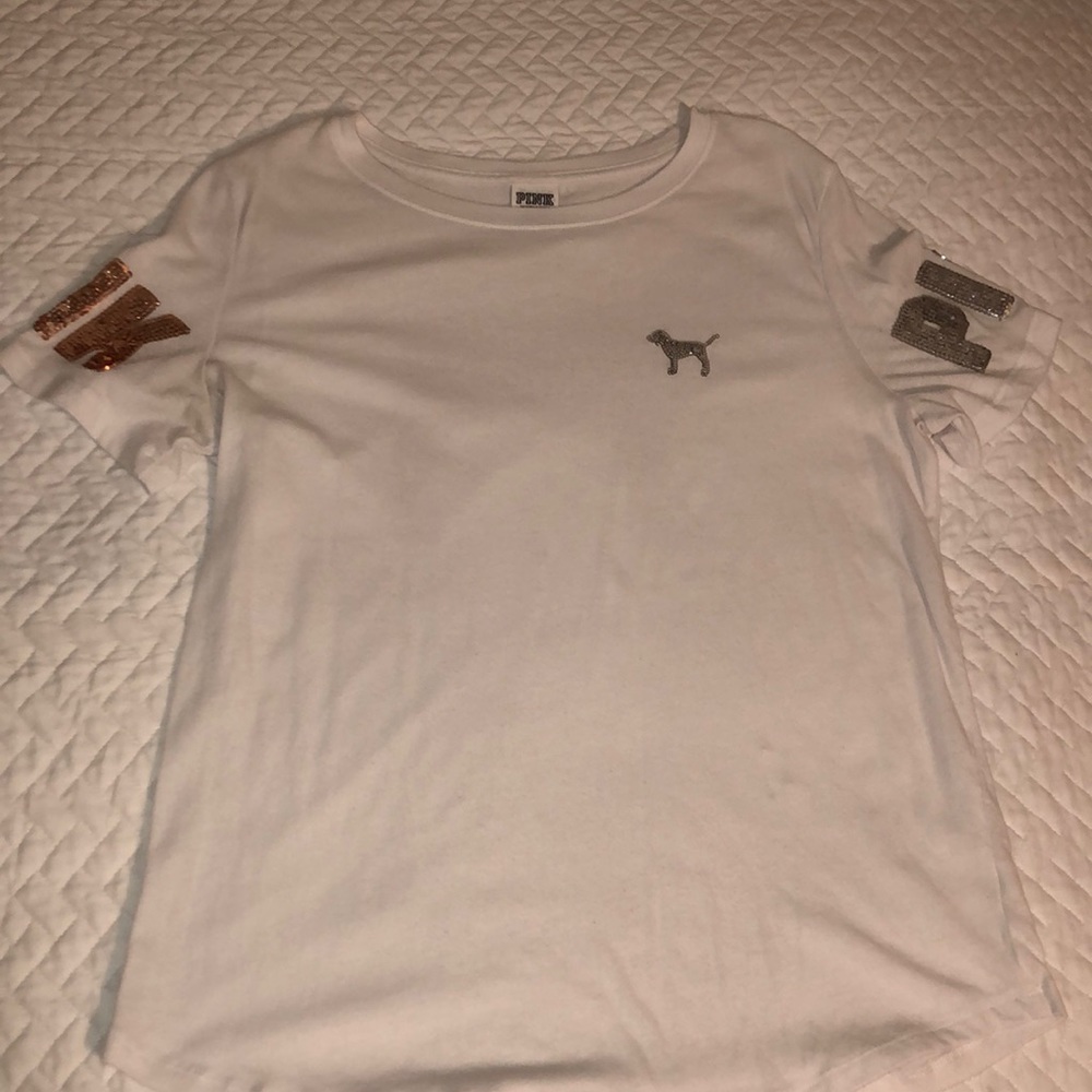 White Bling Vs Pink Tee